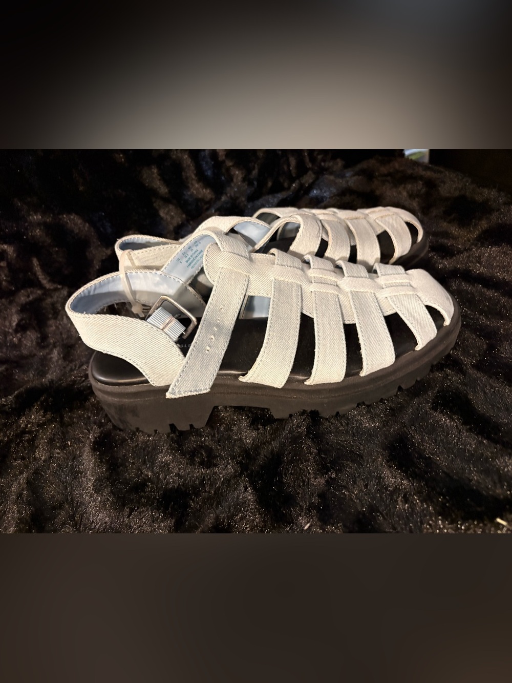 Women’s Denim American Eagle Strappy Sandal - Casual Comfort
